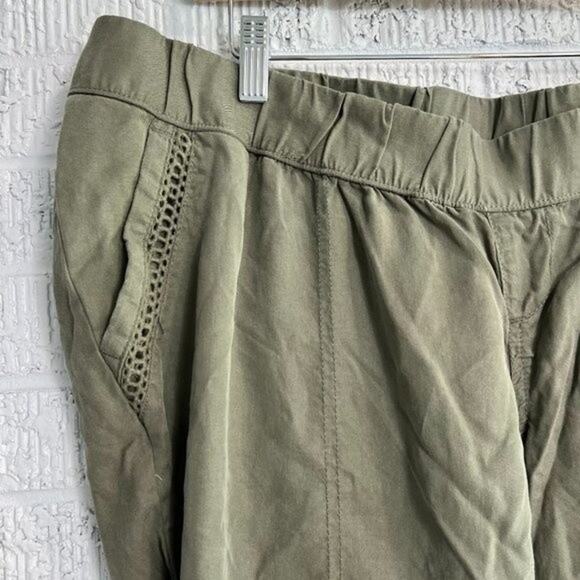 NWT Jessica Simpson XL Green Maternity Under Belly Cargo Pants - Picture 5 of 7